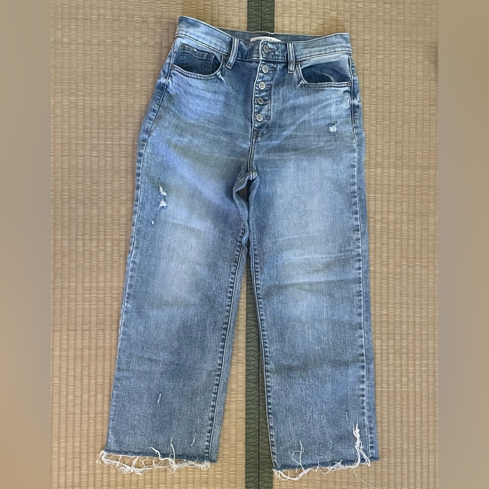 Eunina wide leg, cropped high rise, Light Blue wash denim Jeans!🩵💙🩶